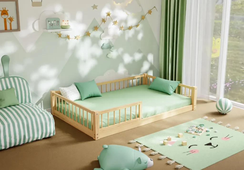 Montessori Bed Unlocking Freedom and Fostering Growth from Day One!